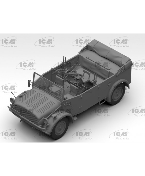 ICM modelis s.E.Pkw Kfz.70 with Zwillingssockel 36, WWII German military vehicle 1/35