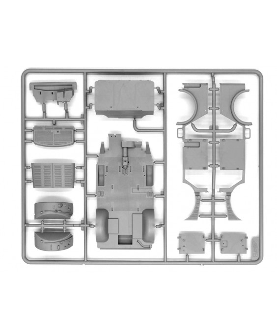 ICM modelis s.E.Pkw Kfz.70 with Zwillingssockel 36, WWII German military vehicle 1/35