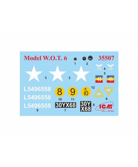 ICM modelis  W.O.T. 6, WWII British Truck 1/35