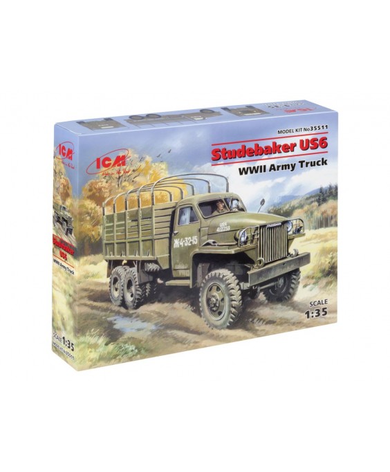 ICM modelis Studebaker US6, WWII Army Truck 1/35