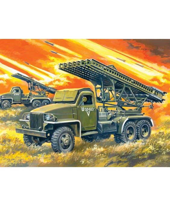 ICM modelis BM-13-16N, WWII Soviet Multiple Launch Rocket System 1/35