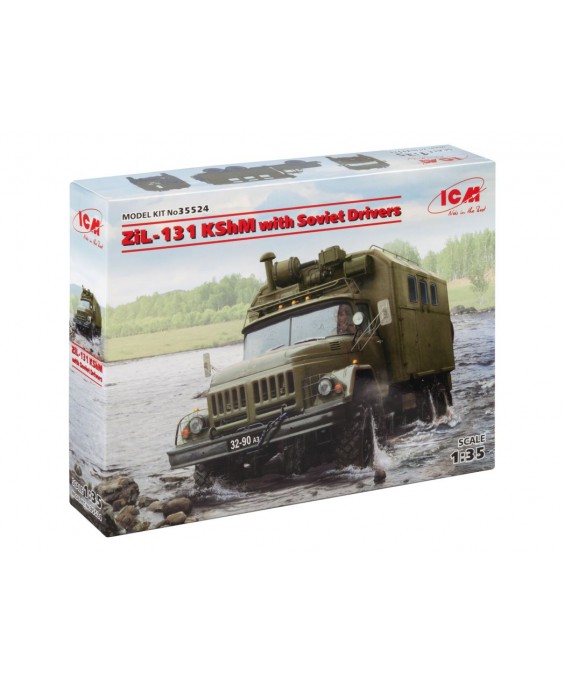 ICM modelis ZiL-131 KShM with Soviet Drivers 1/35
