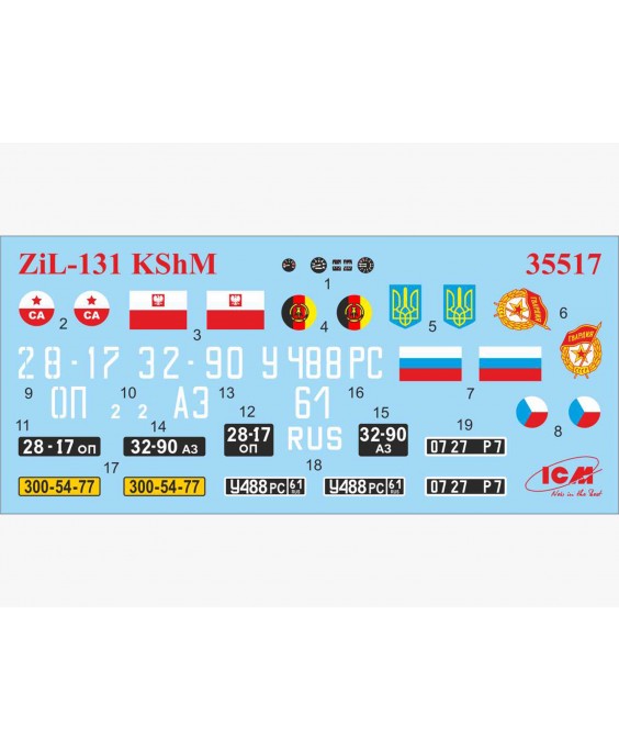 ICM modelis ZiL-131 KShM with Soviet Drivers 1/35