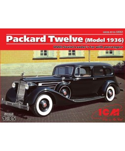 ICM modelis Packard Twelve (Model 1936), WWII Soviet Leaders' Car with Passengers (5 figures) 1/35