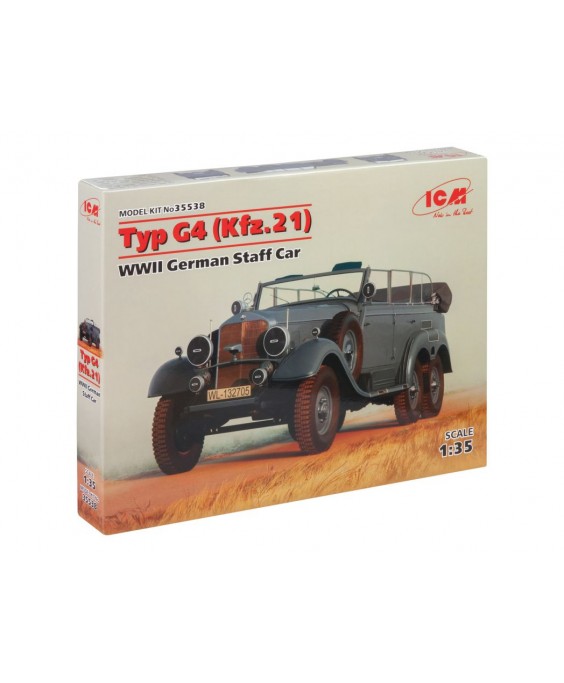 ICM modelis G4 (Kfz.21), WWII German Staff Car 1/35