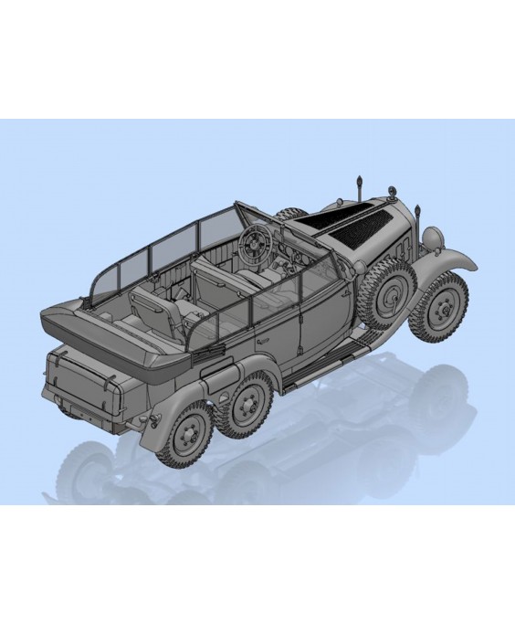 ICM modelis G4 (Kfz.21), WWII German Staff Car 1/35 ICM modelis G4 (Kfz.21), WWII German Staff Car 1/35