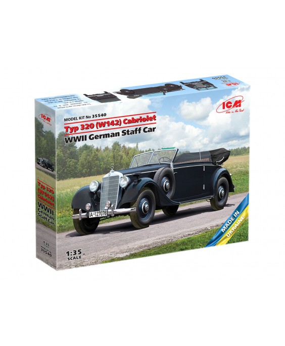 ICM modelis Typ 320 (W142) Cabriolet 1/35