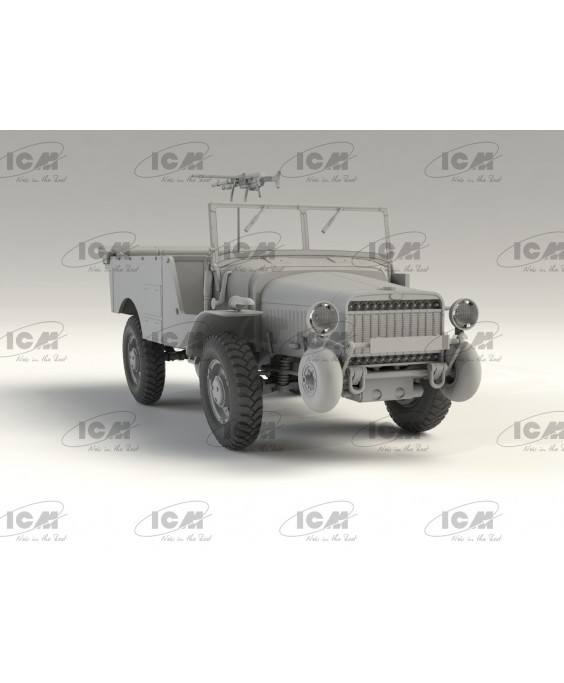 ICM modelis Laffly V15T with Hotchkiss machine gun 1/35