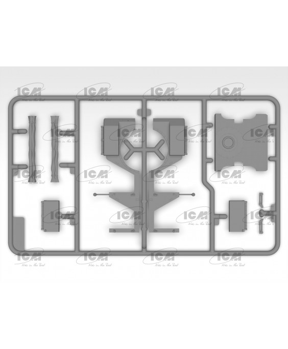 ICM modelis le.gl.Einheitz-Pkw Kfz.4, WWII German Light Anti-Aircraft Vehicle 1/35