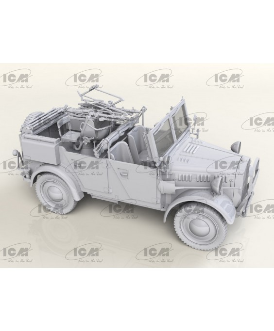 ICM modelis le.gl.Einheitz-Pkw Kfz.4, WWII German Light Anti-Aircraft Vehicle 1/35