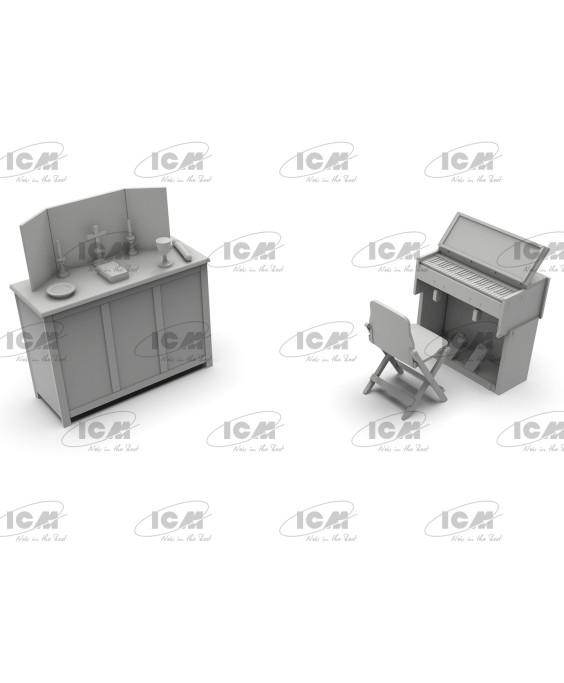 ICM modelis WWII British Army Mobile Chapel 1/35 ICM modelis WWII British Army Mobile Chapel 1/35
