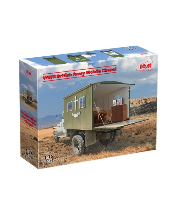 ICM modelis WWII British Army Mobile Chapel 1/35 ICM modelis WWII British Army Mobile Chapel 1/35
