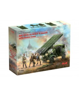 ICM modelis BM-13-16  on W.O.T. 8 chassis with Soviet Crew 1/35