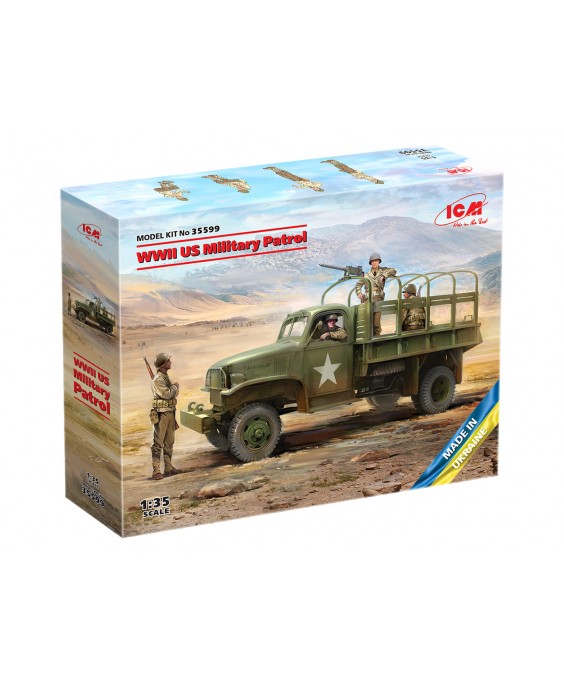ICM modelis WWII US Military Patrol 1/35