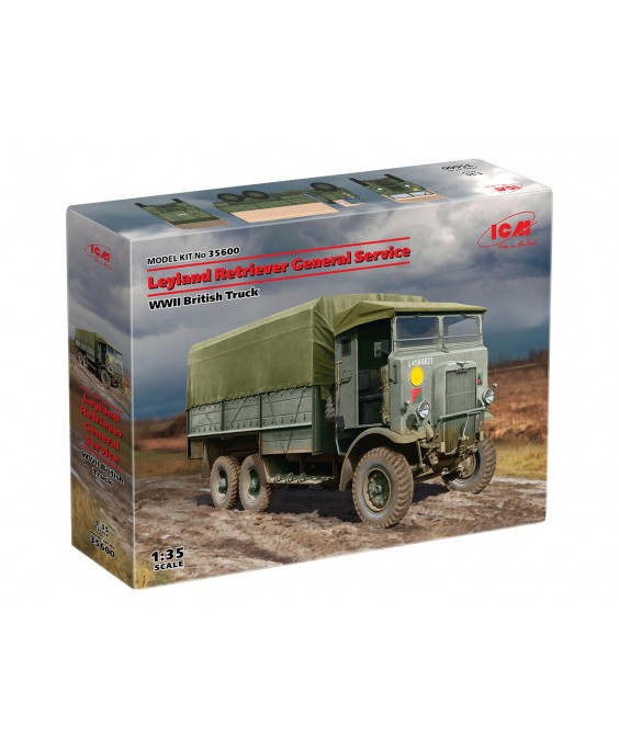 ICM modelis Leyland Retriever General Service, WWII British Truck 1/35