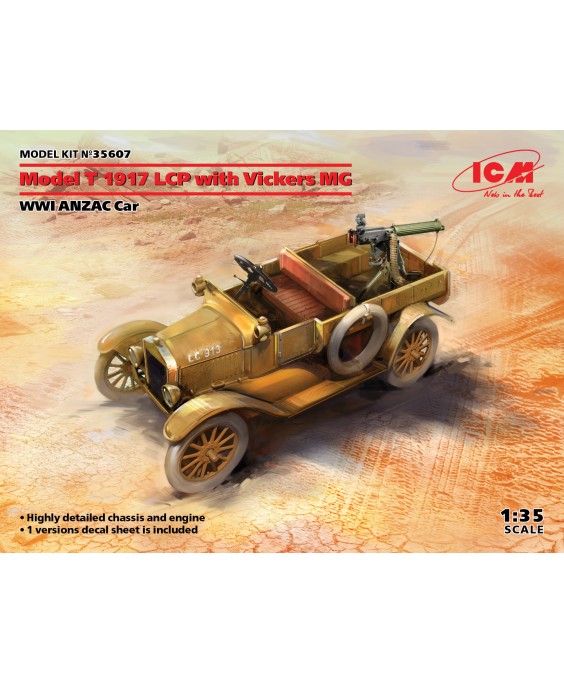 ICM modelis T 1917 LCP with Vickers MG, Dead Sea region, Palestine 1/35