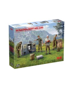 ICM US Field Stove M1937 with cooks 1/35