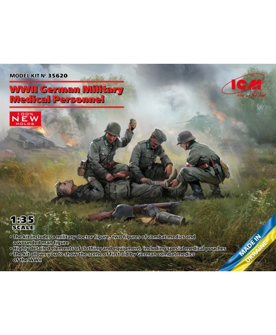 ICM WWII German Military Medical Personnel 1/35
