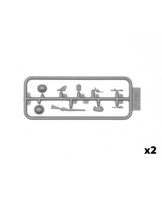 ICM modelis WWII British Vickers MG Crew (Vickers MG & 2 figures) 1/35