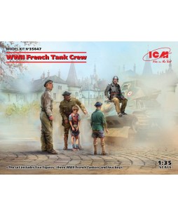 ICM WWII French Tank Crew (4 figures) 1/35