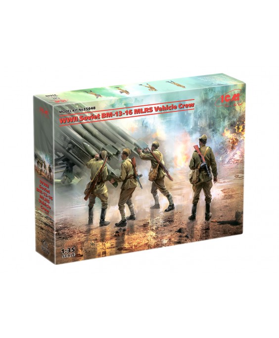 ICM WWII Soviet BM-13-16 MLRS Vehicle Crew 1/35