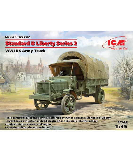 ICM modelis Standard B Liberty Series 2, WWI US Army Truck 1/35 ICM modelis Standard B Liberty Series 2, WWI US Army Truck 1/35