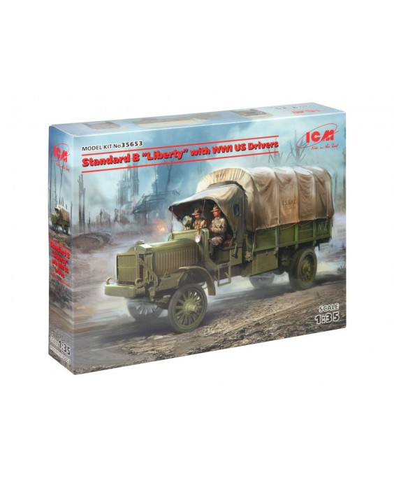 ICM modelis Standard B Liberty with WWI US Drivers 1/35