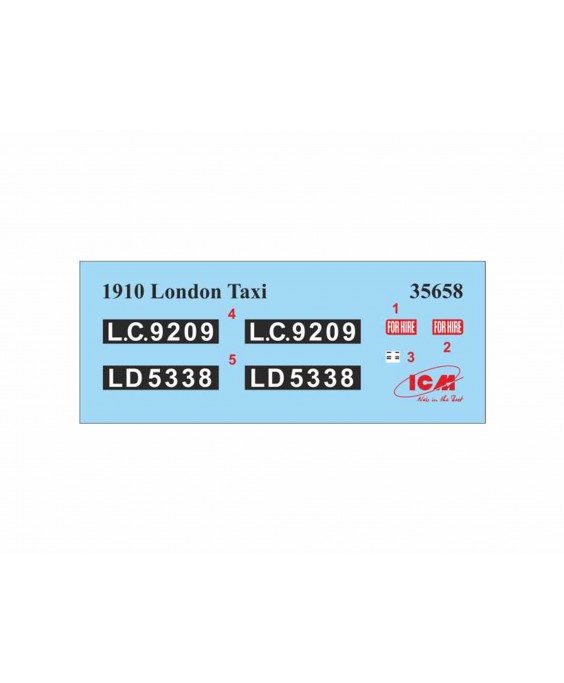 ICM modelis Type AG 1910 London Taxi 1/35