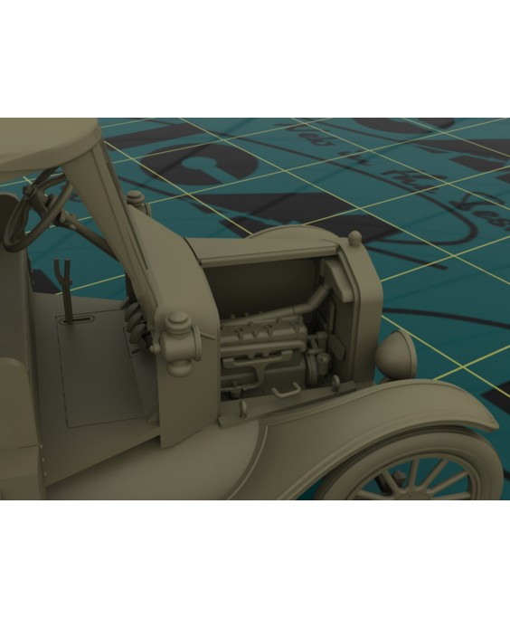 ICM modelis T 1917 Ambulance, WWI American Car 1/35
