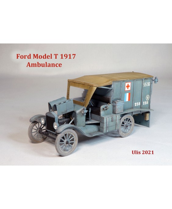 ICM modelis T 1917 Ambulance, WWI American Car 1/35