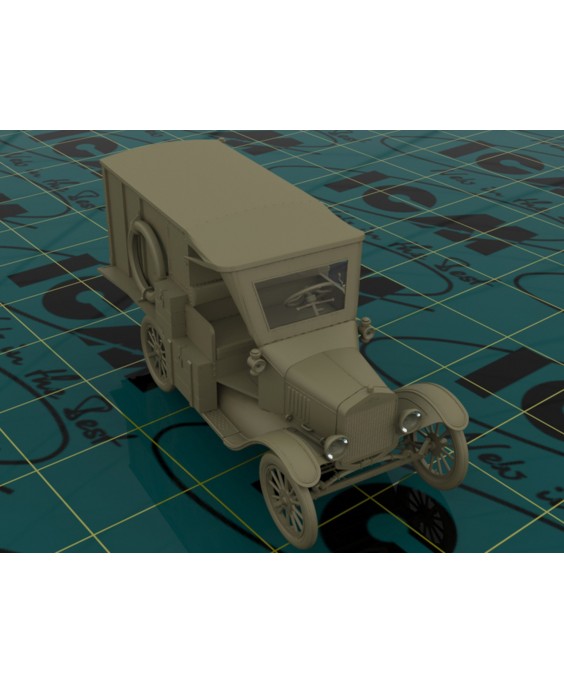 ICM modelis T 1917 Ambulance with US Medical Personnel 1/35 ICM modelis T 1917 Ambulance with US Medical Personnel 1/35