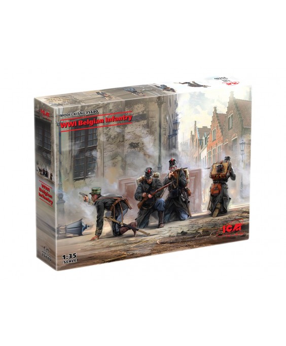 ICM modelis WWI Belgian Infantry 1/35