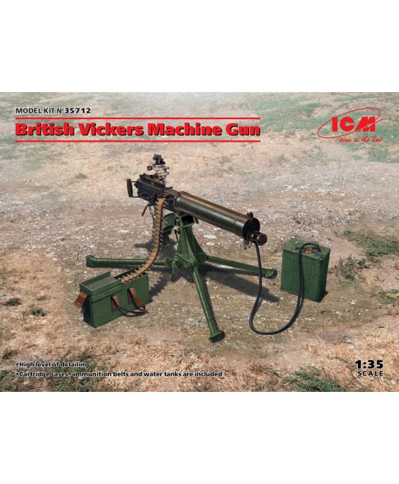 ICM modelis British Vickers Machine Gun 1/35 ICM modelis British Vickers Machine Gun 1/35