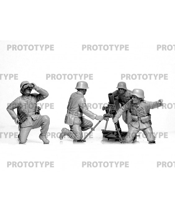 ICM WW2 German mortar GrW 34 with Crew 1/35