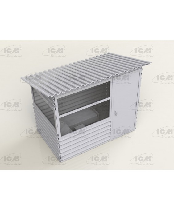 ICM modelis Chernobyl#1. Radiation Monitoring Station (ZiL-131KShM truck & 5 figures & diorama base with background) 1/35