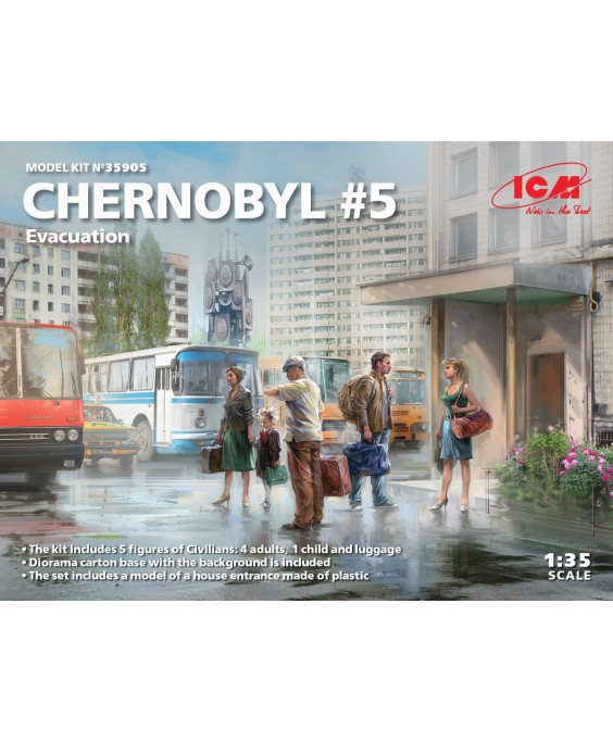 ICM Chernobyl 5. Extraction (2 adults, 2 children and luggage) 1/35