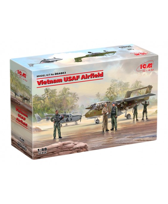 ICM modelis Vietnam USAF Airfield 1/48