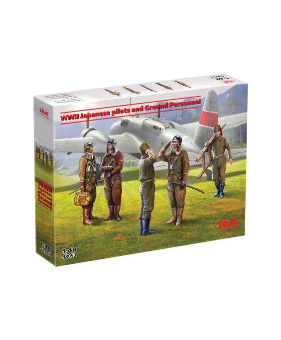 ICM WWI Japanese pilots and Ground Personnel WWII 1/48