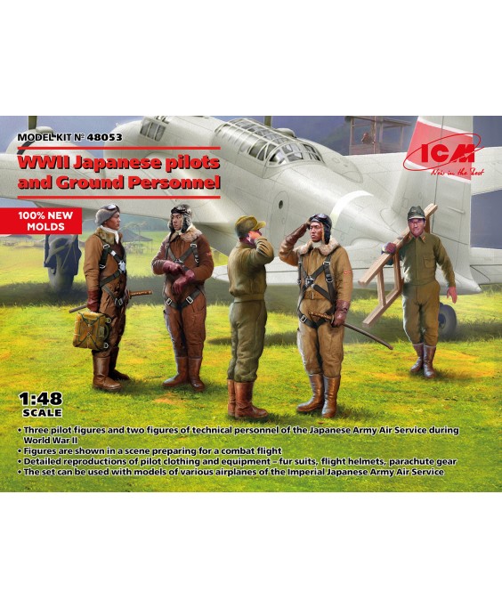 ICM WWI Japanese pilots and Ground Personnel WWII 1/48