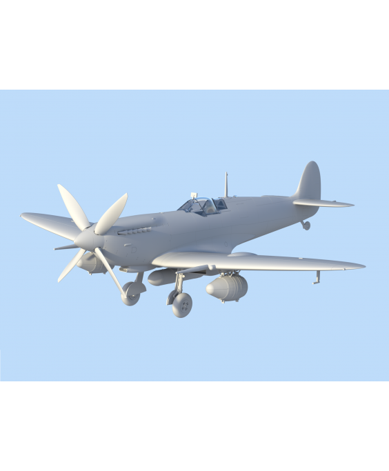 ICM modelis Spitfire Mk.IXC Beer Delivery, WWII British Fighter 1/48                                      