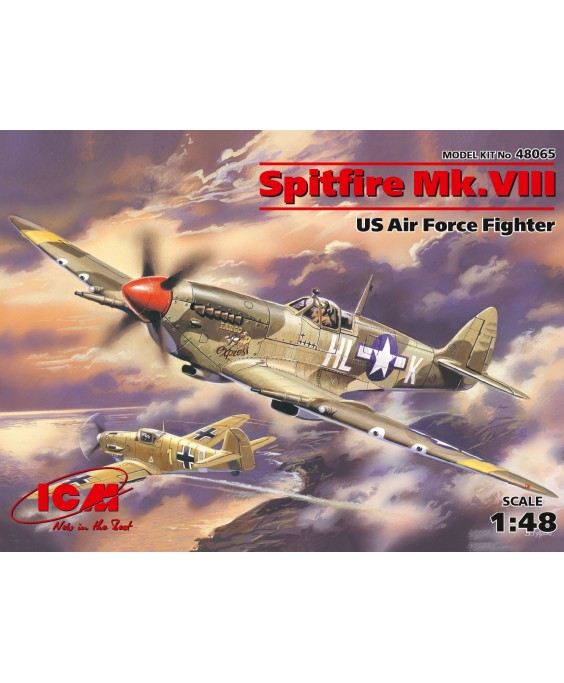 ICM modelis Spitfire Mk.VIII, WWII USAAF Fighter 1/48                                         