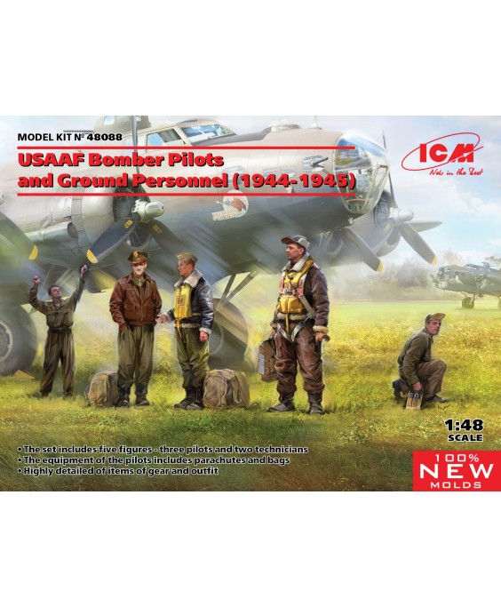 ICM USAAF Bomber Pilots and Ground Personnel (1944-1945) 1/48