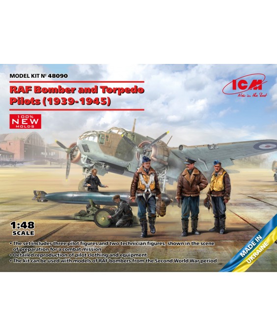 ICM American RAF Bomber and Torpedo Pilots 1939-1945, 1/48