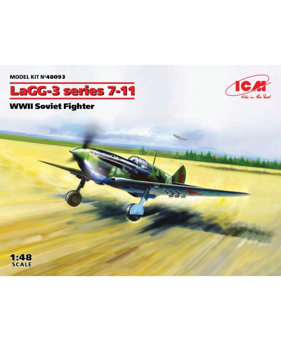 ICM modelis LaGG-3 series 7-11, WWII Soviet Fighter 1/48 ICM modelis LaGG-3 series 7-11, WWII Soviet Fighter 1/48