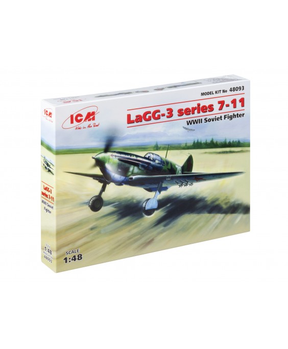 ICM modelis LaGG-3 series 7-11, WWII Soviet Fighter 1/48 