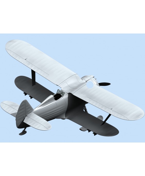 ICM modelis I-153, WWII Soviet Biplane Fighter (winter version) 1/48