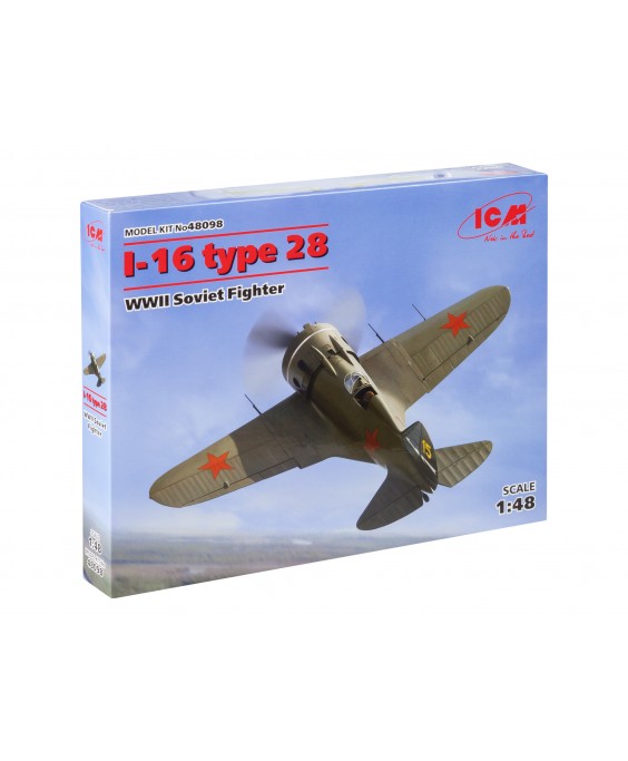 ICM modelis I-16 type 28, WWII Soviet Fighter 1/48