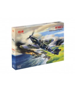 ICM modelis Messerschmitt Bf 109F-2, WWII German Fighter 1/48                                                 