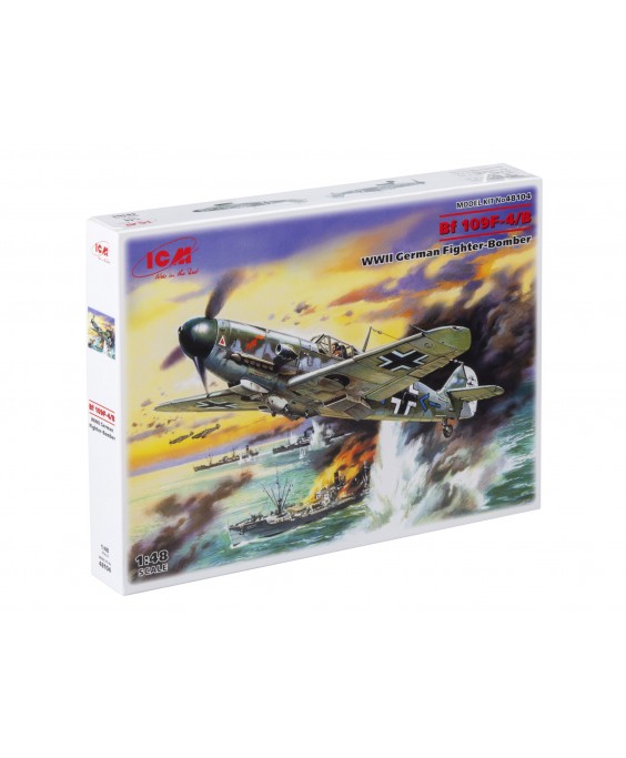 ICM modelis Messerschmitt Bf 109F-4/B, WWII German Fighter-Bomber 1/48