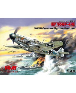 ICM modelis Messerschmitt Bf 109F-4/B, WWII German Fighter-Bomber 1/48